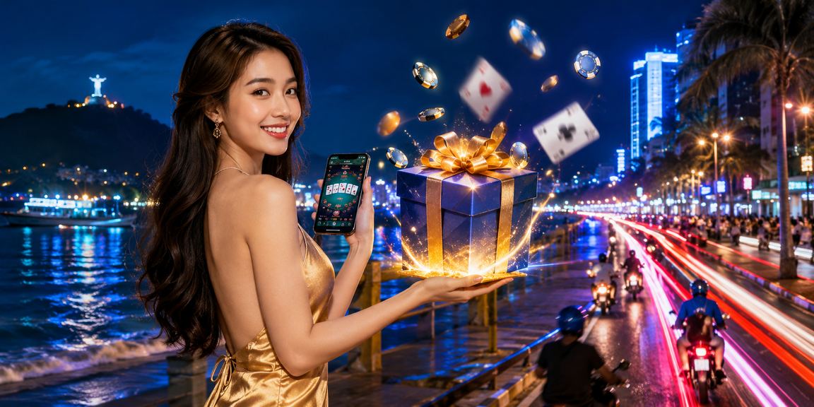 Người chơi tại Vũng Tàu thư giãn bên bờ biển và tham gia trò chơi bài trực tuyến tại onpen88